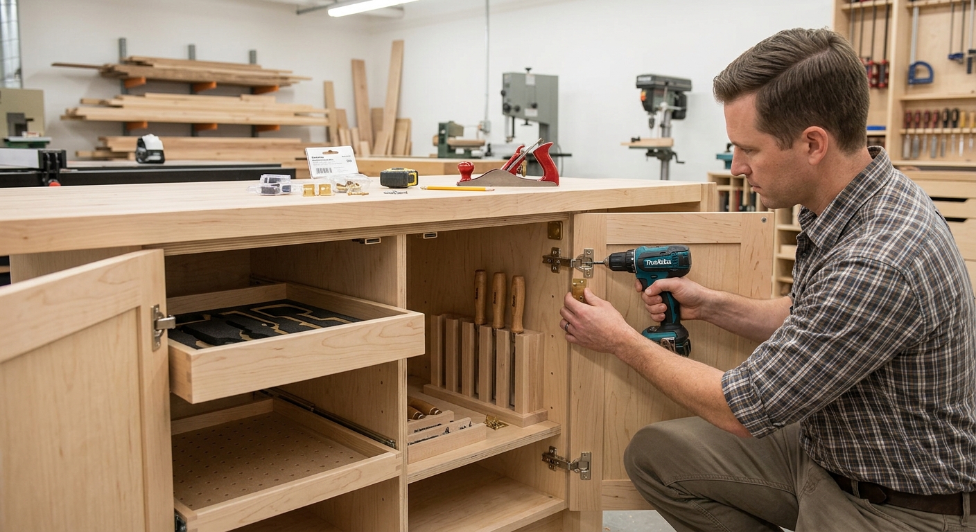 Step 5  –  Add Catches and Interior Organization