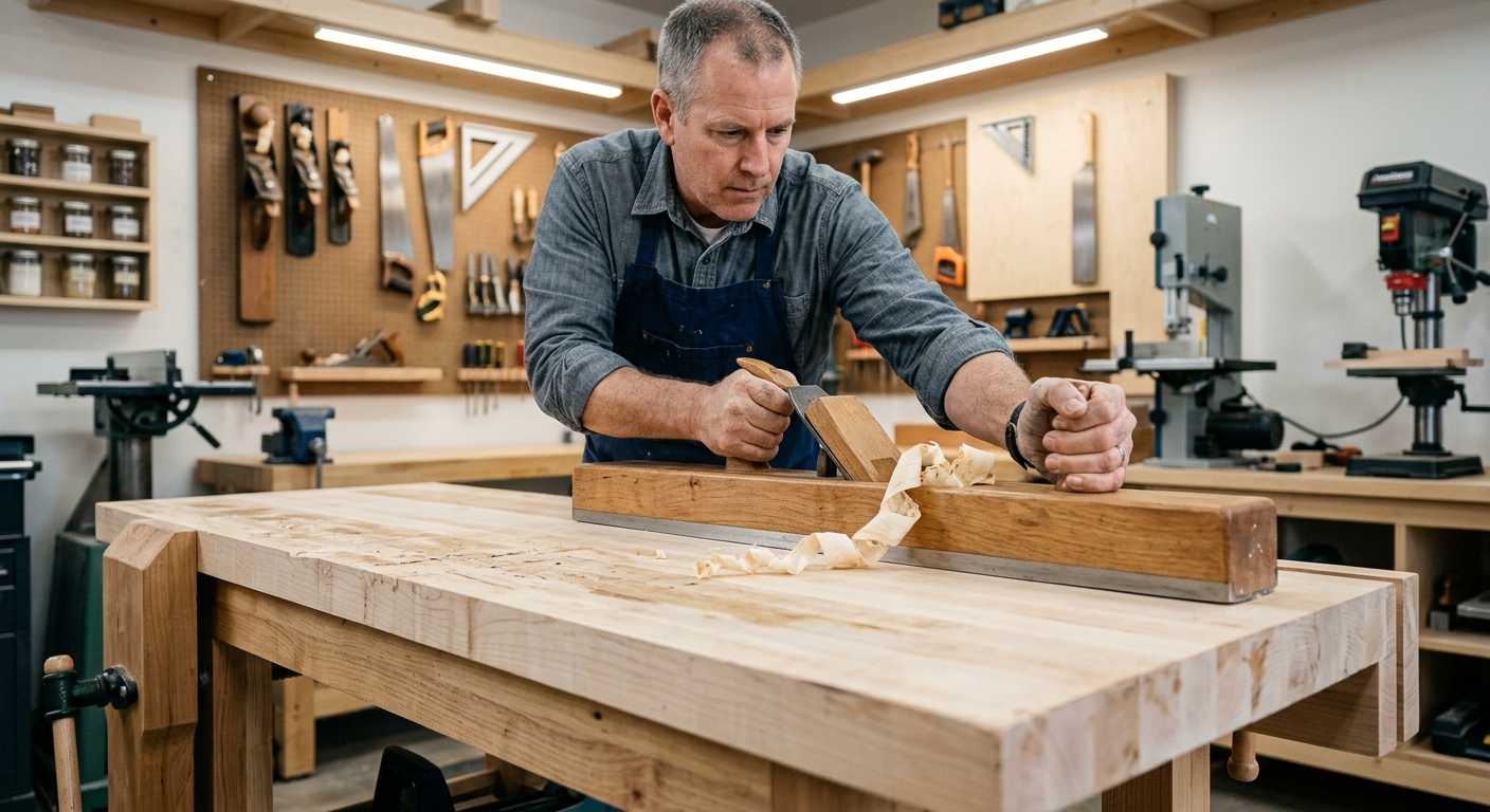 Step 3: Flatten with a Jointer Plane