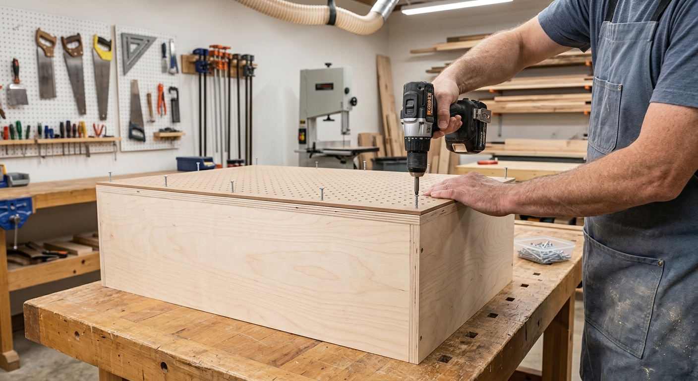 Step 3  –  Attach the Top to the Box