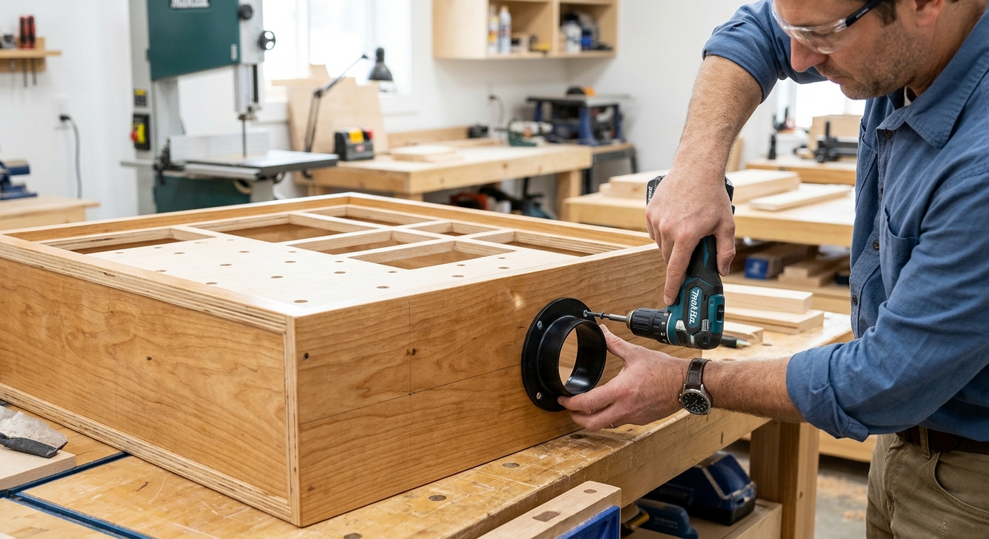 Step 4  –  Install the Dust Collection Port
