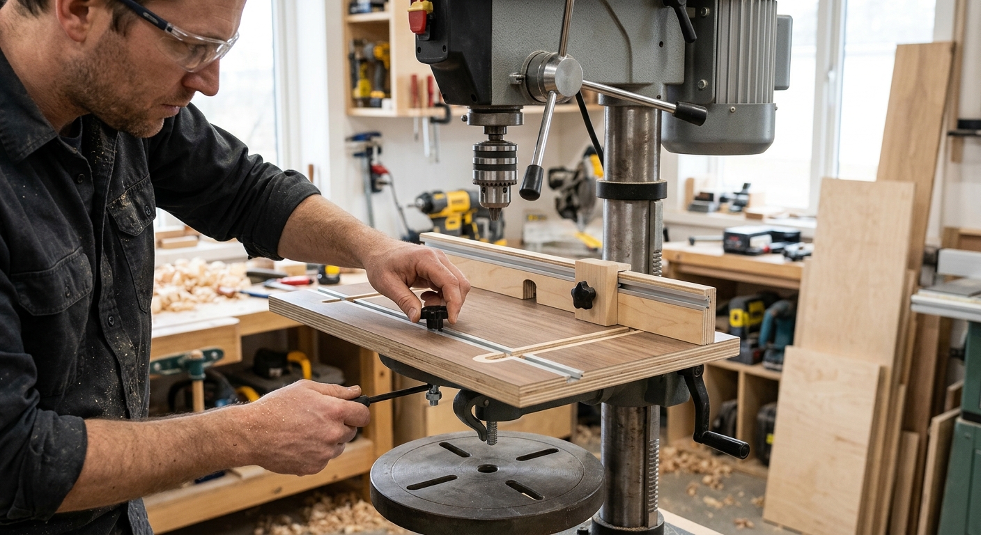 Step 6  –  Mount to the Drill Press Table