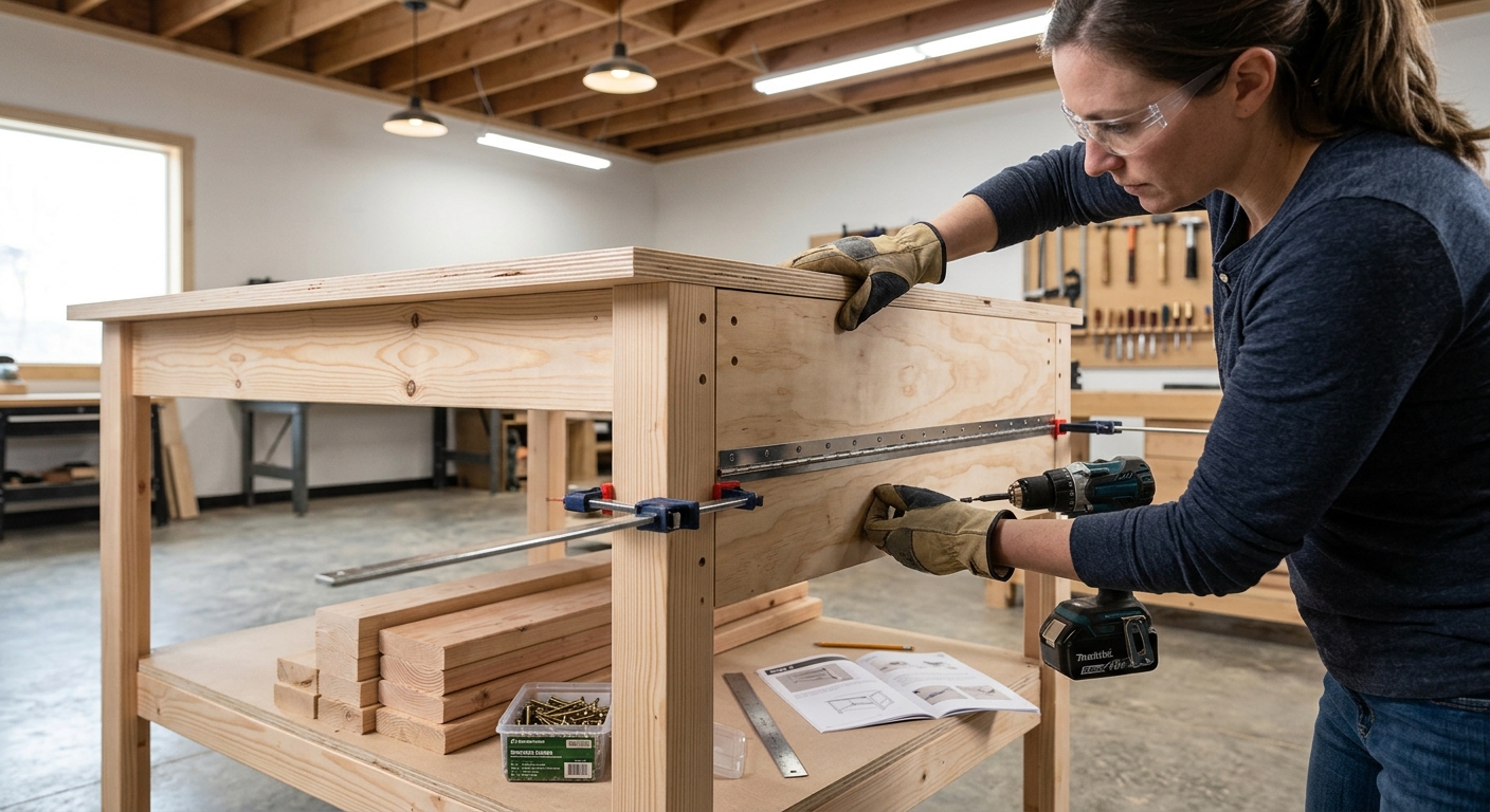 Step 2  –  Build the Fold-Down Finishing Panel