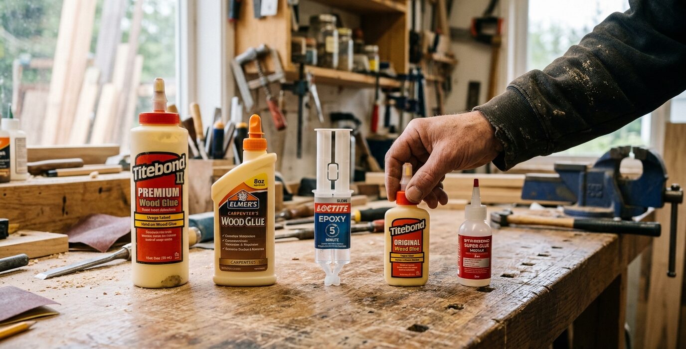 How to Select and Use Wood Glue — PVA, Epoxy, CA Explained