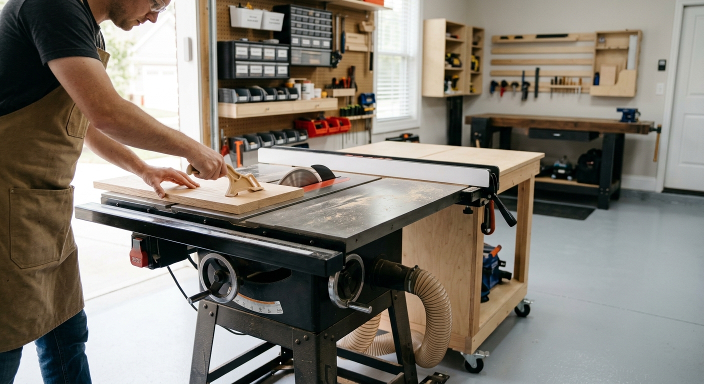 Step 3  –  Put the Table Saw First