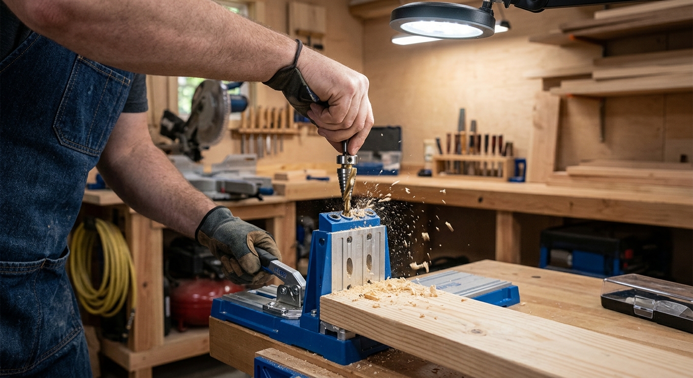 Step 3: Drill the Pocket Holes