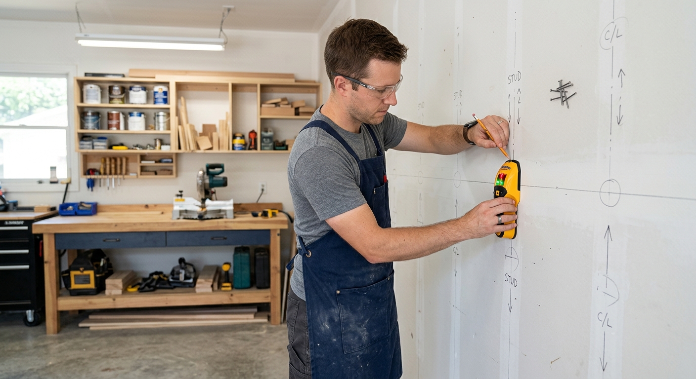 Step 1  –  Find and Mark the Studs
