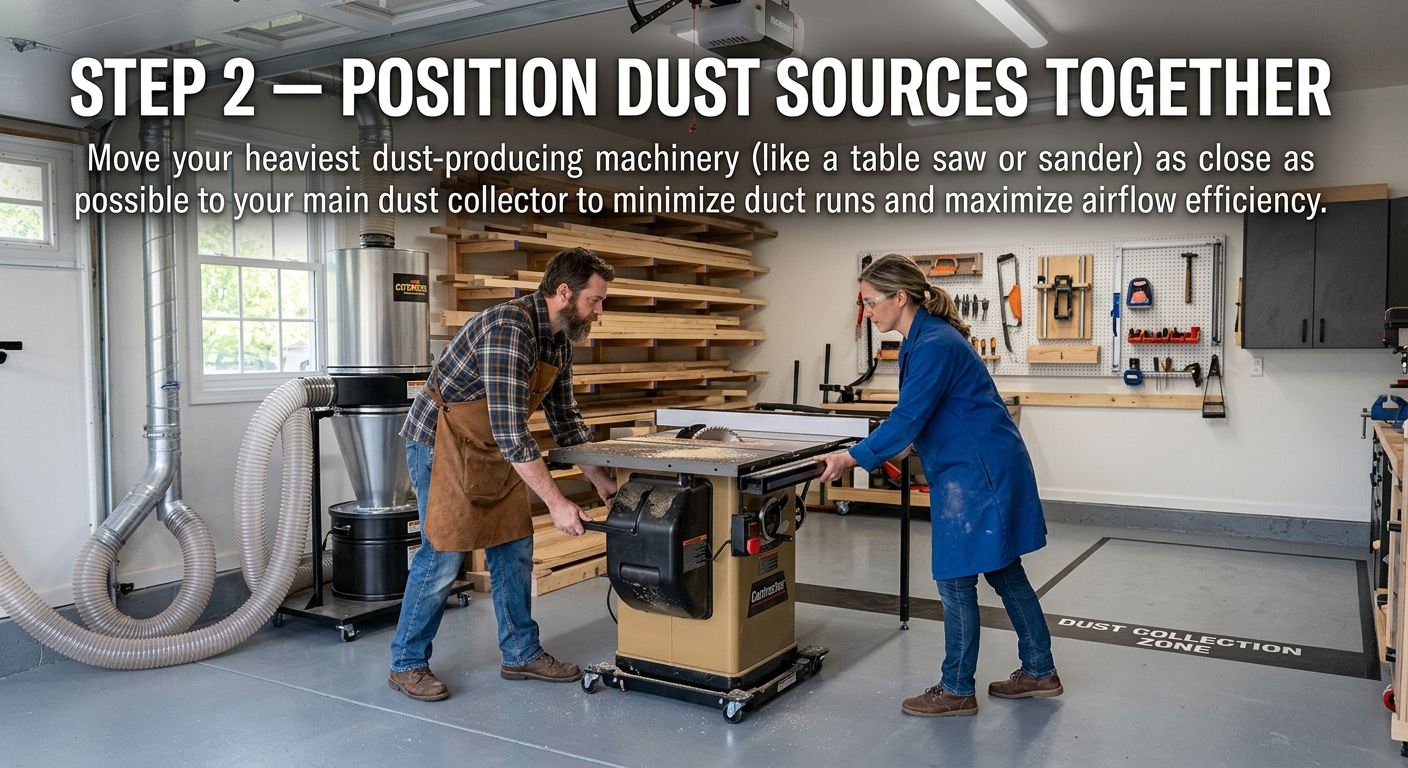 Step 2  –  Position Dust Sources Together