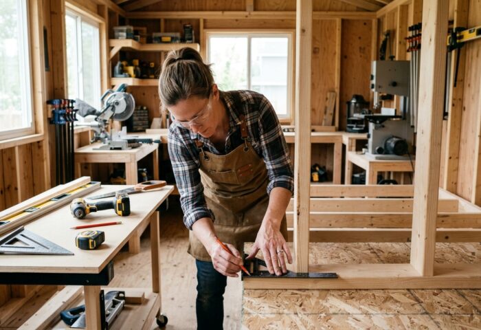 How to Build a Woodworking Shop in a 10x10 Shed