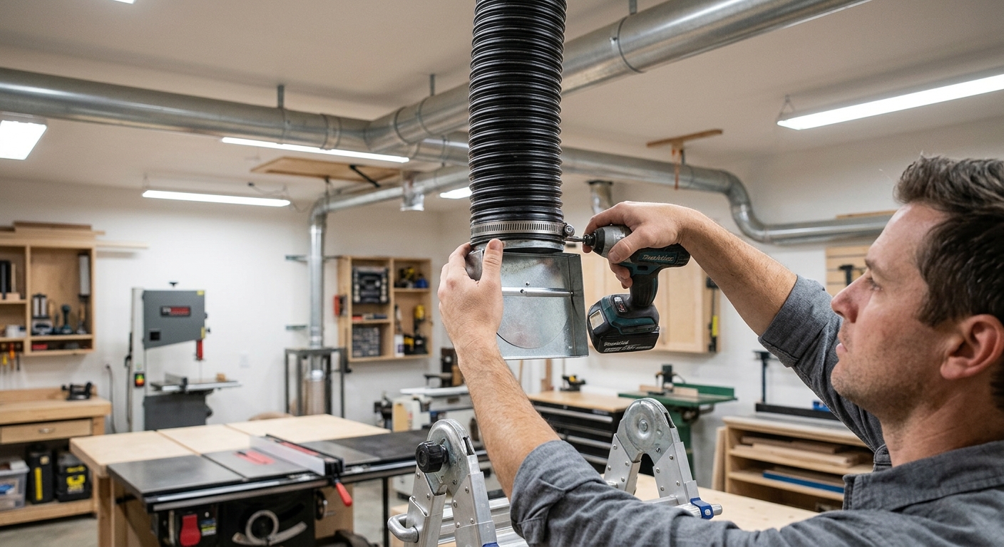 Step 3  –  Install and Position the Blast Gates