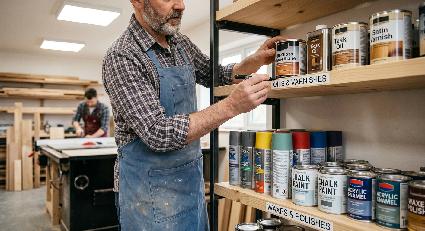 Step 2  –  Dedicate Shelves by Finish Type