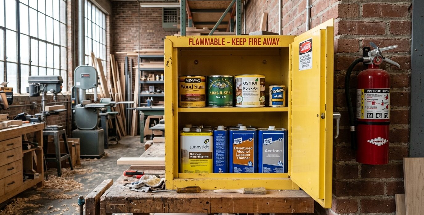 How to Create a Safe Chemical Storage Area in the Shop