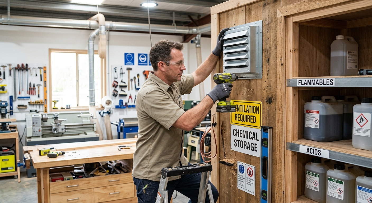 Step 4  –  Ventilate the Storage Area