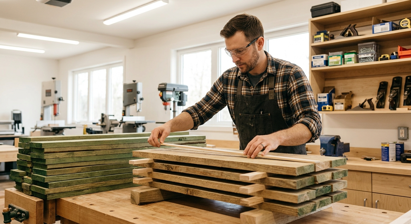 Step 1  –  Sticker the Lumber