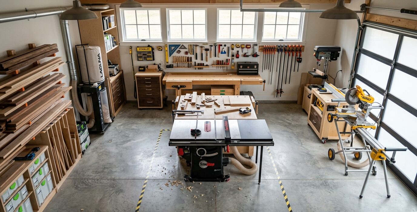 How to Organize and Route Extension Cords in the Shop