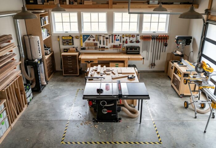 How to Organize and Route Extension Cords in the Shop
