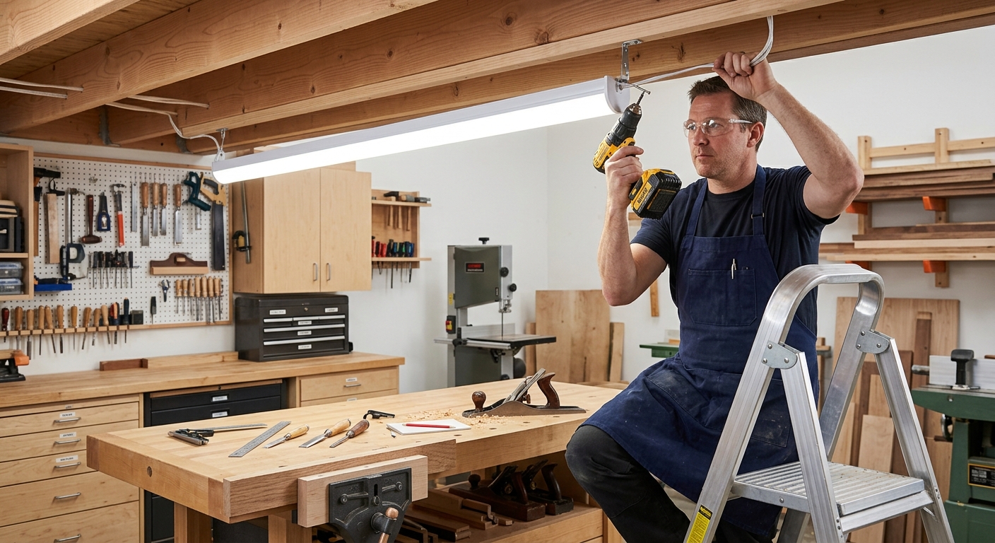 Step 1  –  Install Overhead Ambient Lighting First
