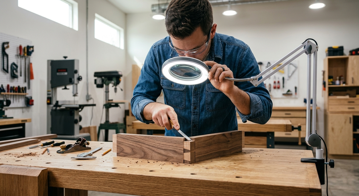 Step 4  –  Add a Magnifying Task Light for Detail Work