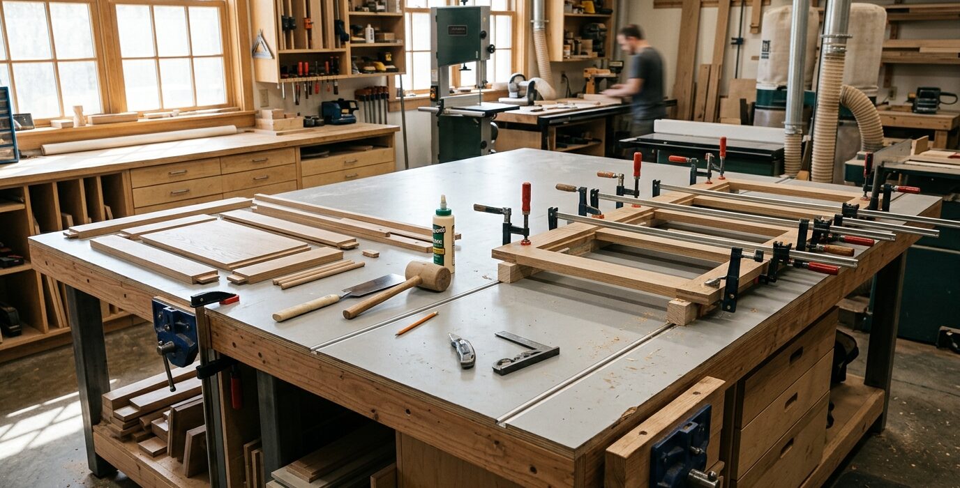How to Build a Roll-Away Assembly Table for Small Shops