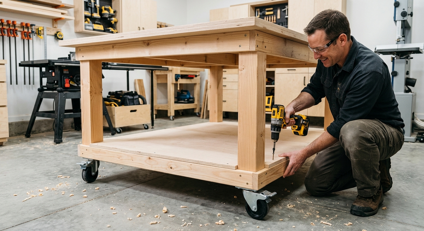 Step 4  –  Add a Lower Shelf for Active Storage