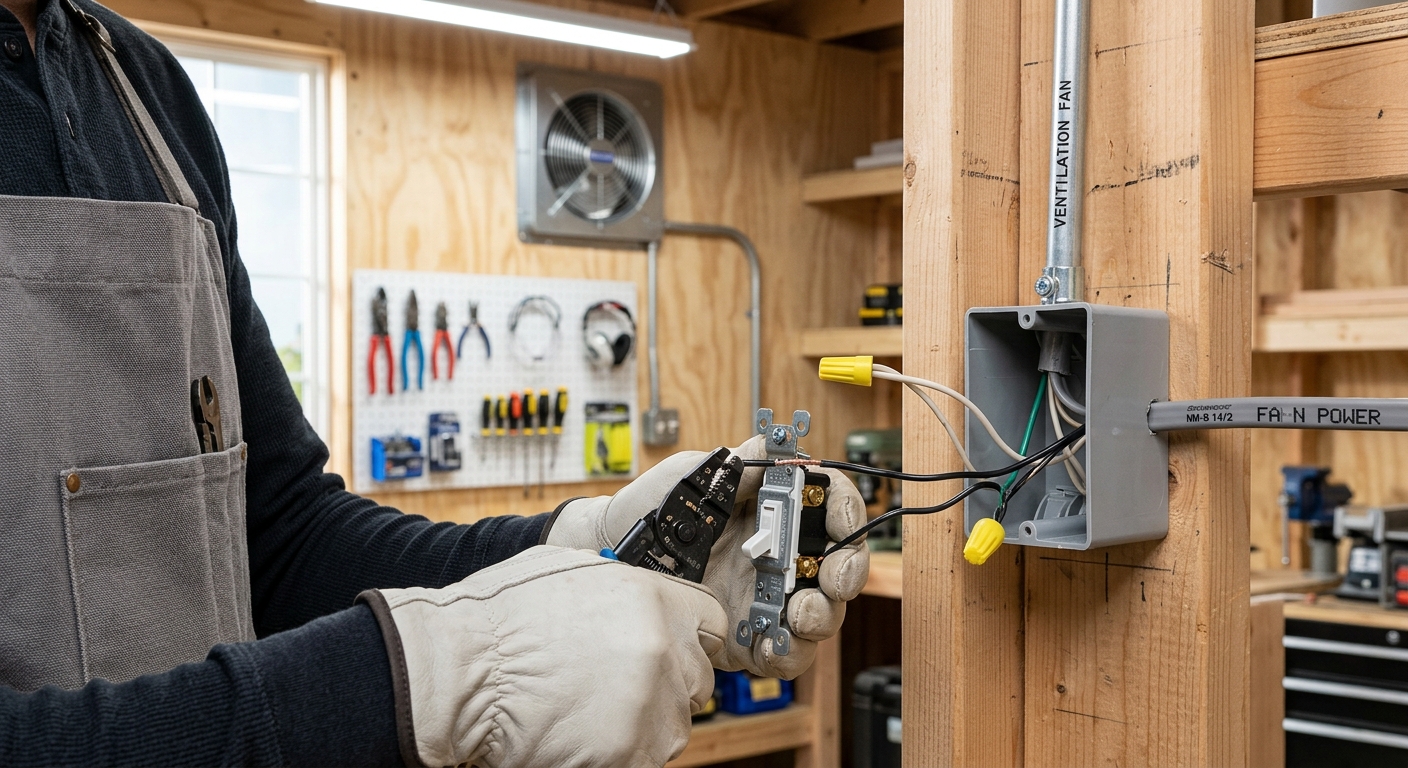 Step 4  –  Wire the Fan to a Dedicated Switch