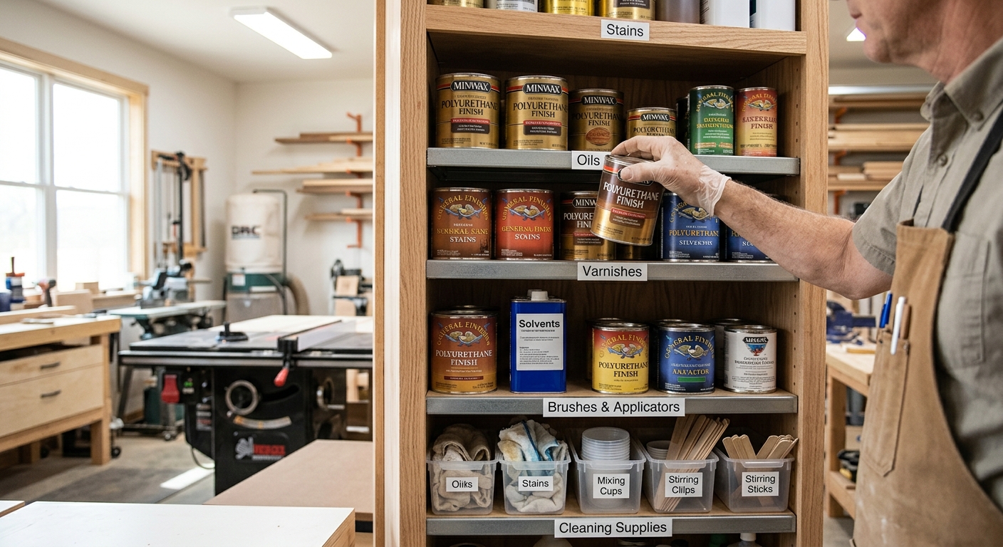 Step 5  –  Organize the Finishing Supplies