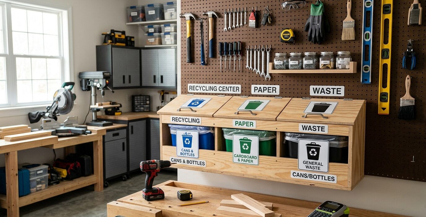 How to Build a Recycling and Waste Station for the Shop