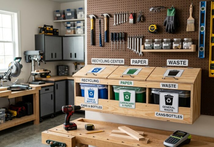 How to Build a Recycling and Waste Station for the Shop