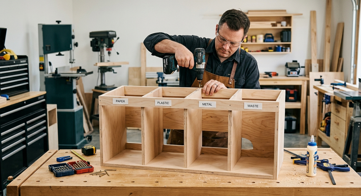 Step 3  –  Create Separate Bins for Each Waste Type