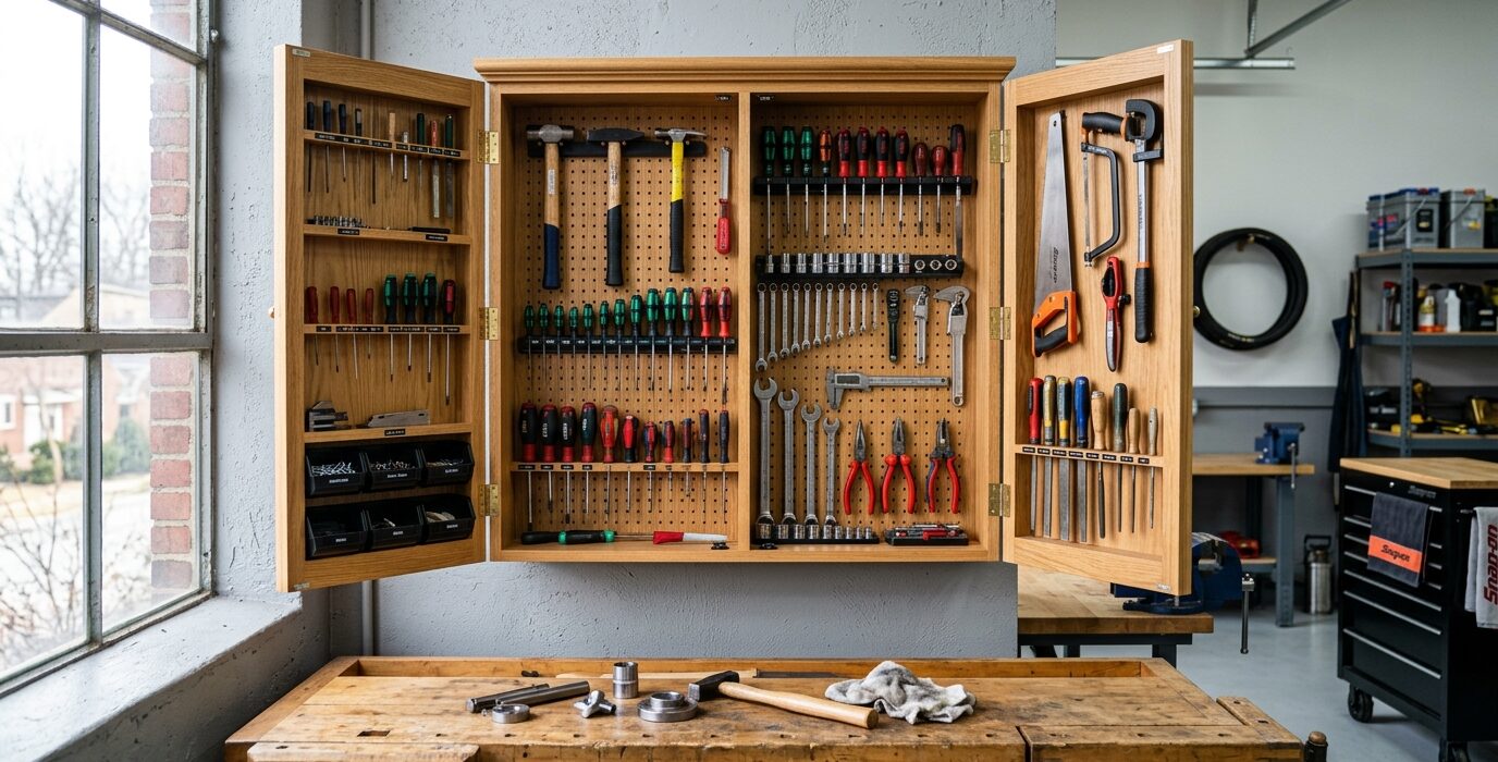 Build a Wall-Mounted Hand Tool Cabinet