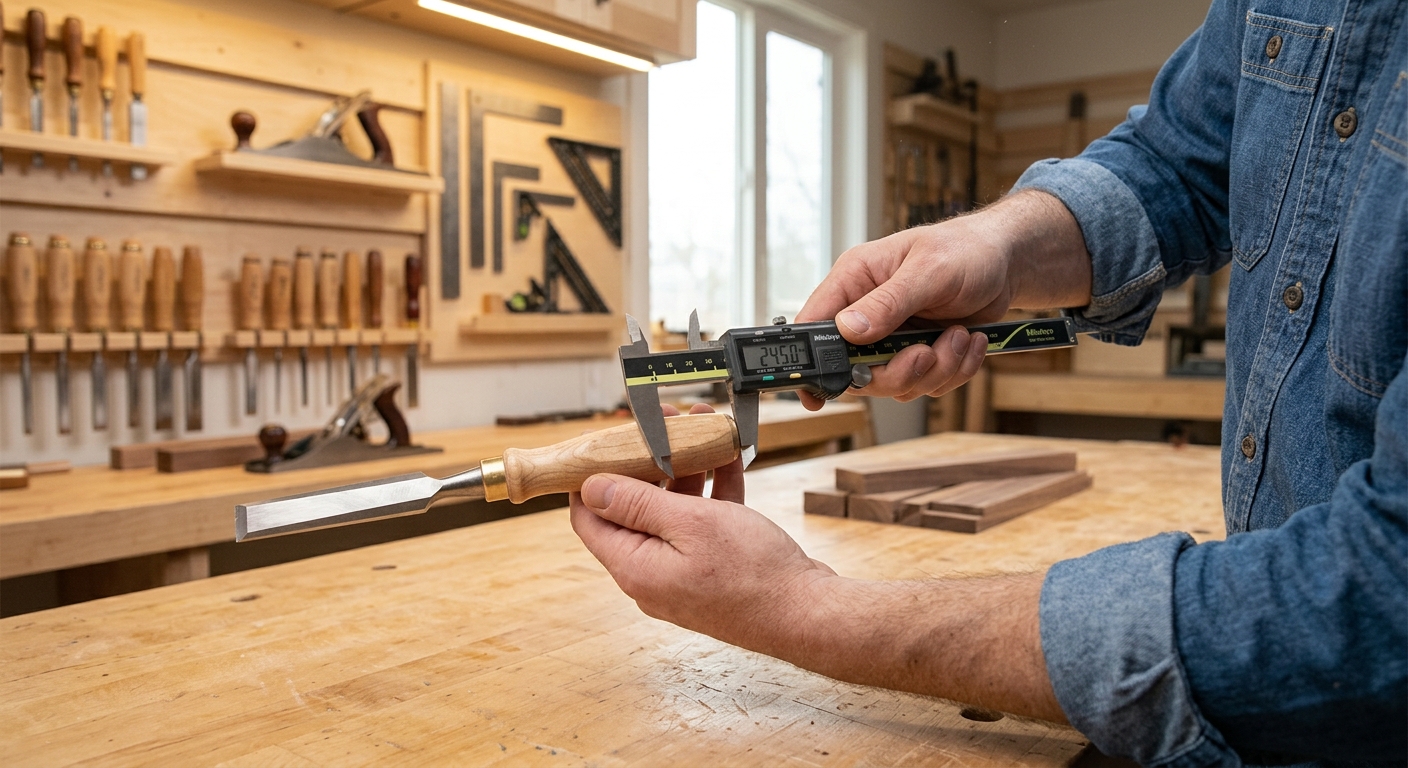 Step 1  –  Measure Your Chisel Handles