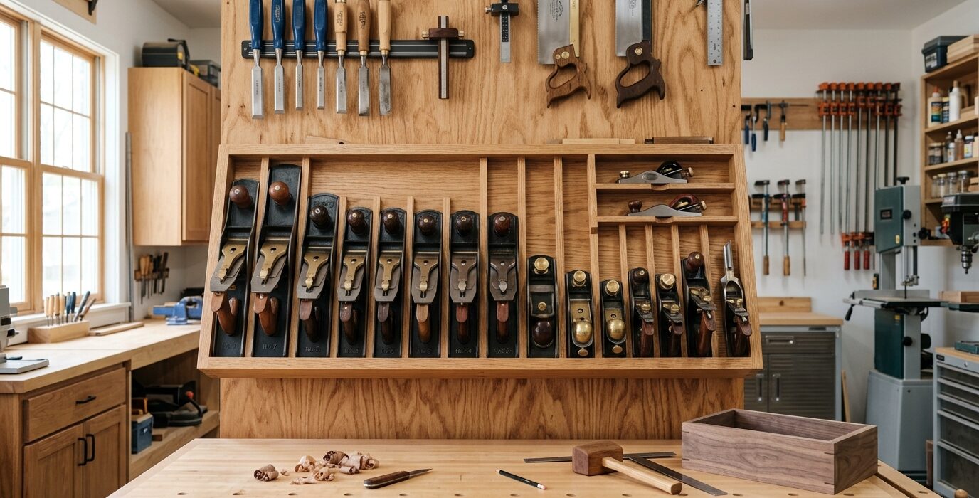 Build a Plane Till — Hanging Storage for Hand Planes