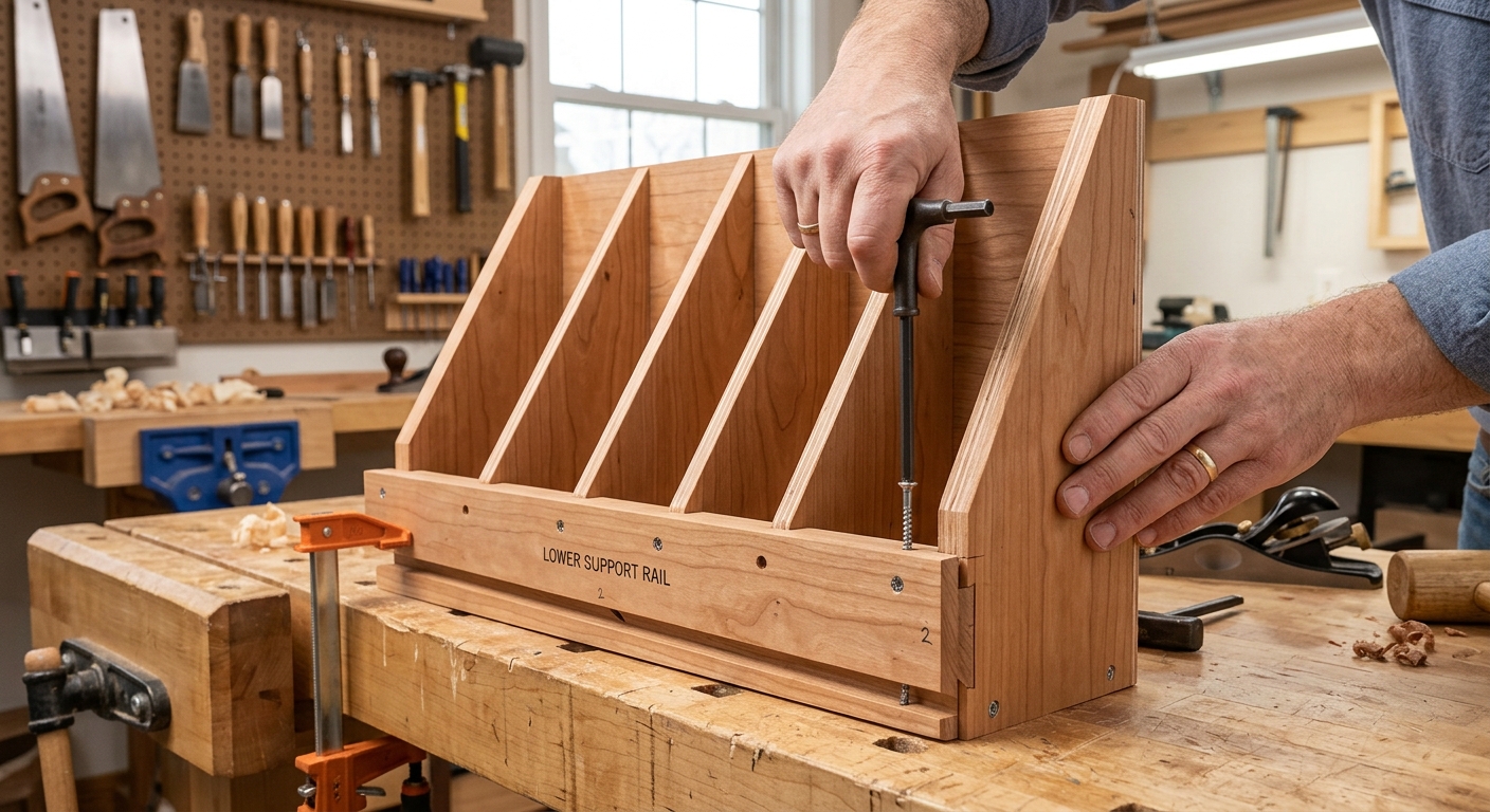 Step 2  –  Install the Lower Support Rail