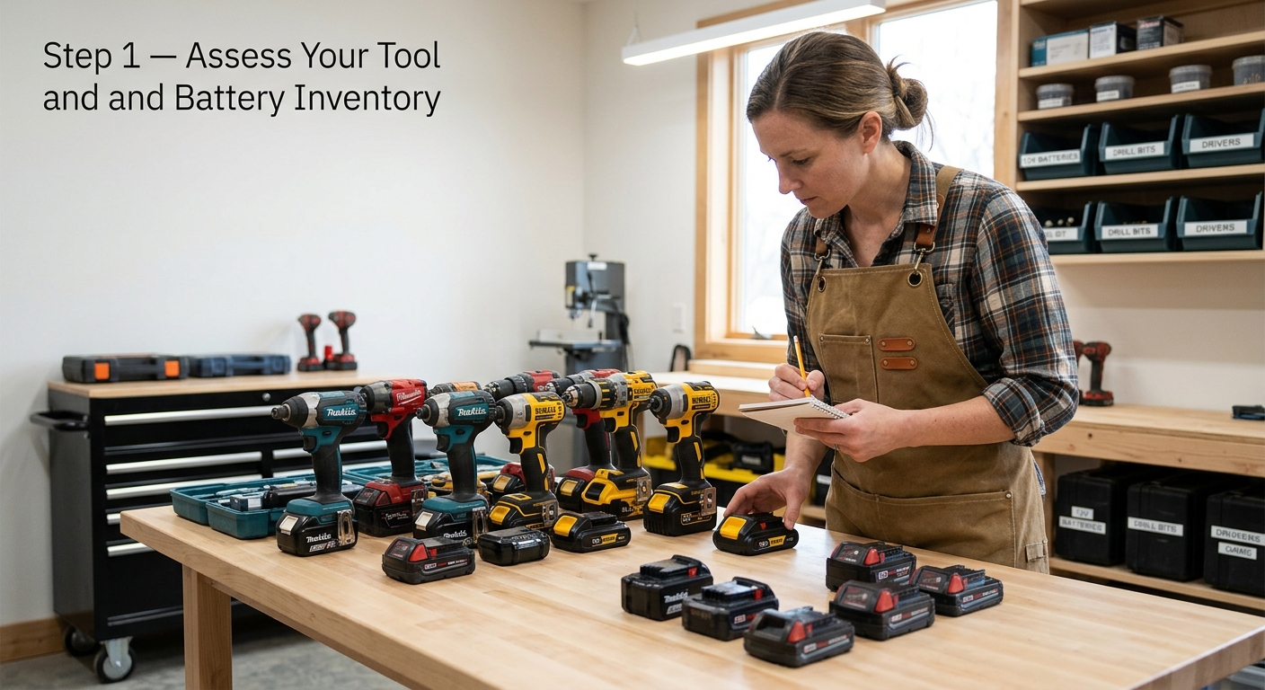 Step 1  –  Assess Your Tool and Battery Inventory