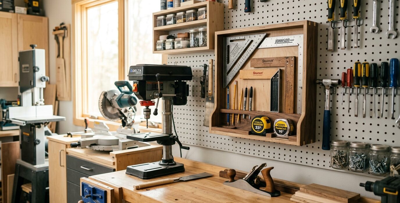 Build a Tape and Square Holder for the Wall