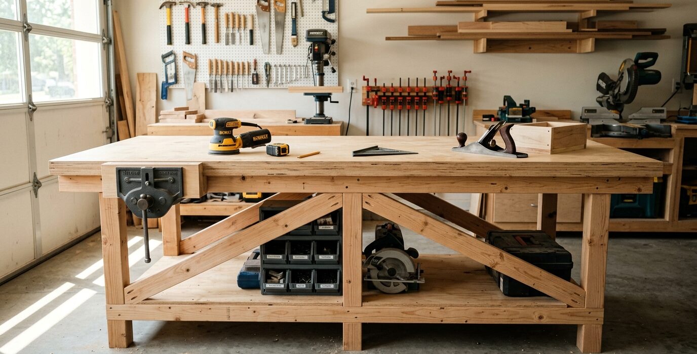 Build a Rock-Solid Workbench from 2x4s and Plywood