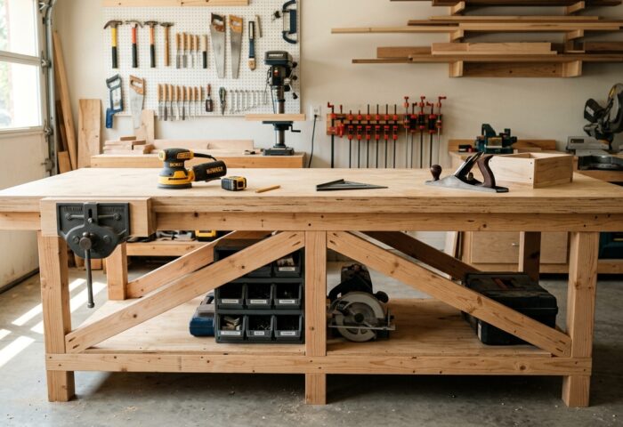 Build a Rock-Solid Workbench from 2x4s and Plywood
