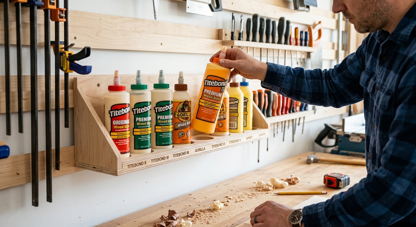 Step 3  –  Store Glue Bottles Upright