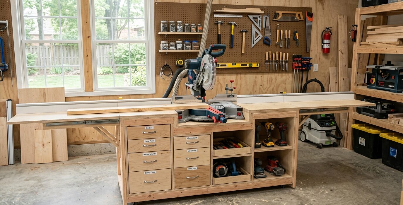 Build a Miter Saw Station with Built-In Storage