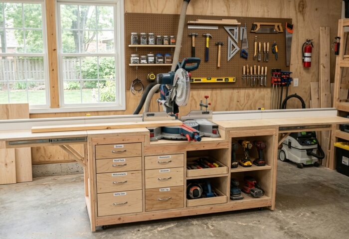 Build a Miter Saw Station with Built-In Storage