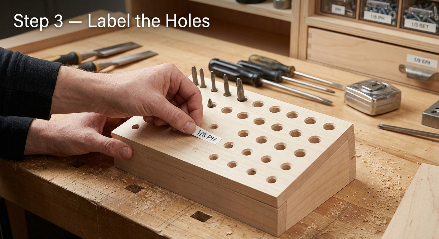 Step 3  –  Label the Holes