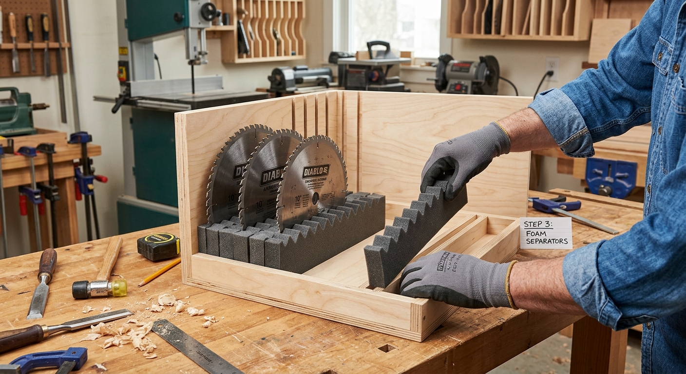 Step 3  –  Add Foam Separators