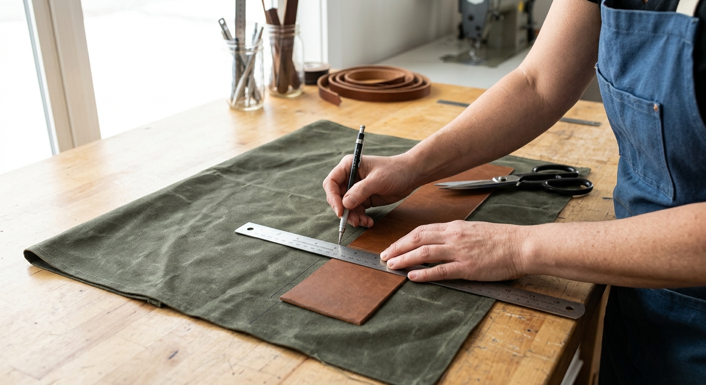 Step 2  –  Mark and Cut the Pocket Strip