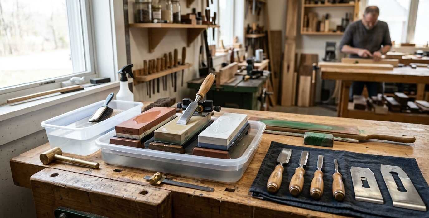 Build a Grinding Wheel and Sharpening Stone Storage