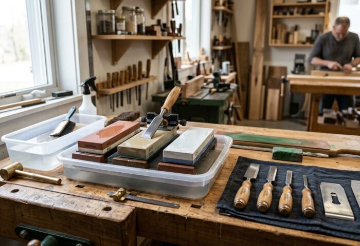 Build a Grinding Wheel and Sharpening Stone Storage