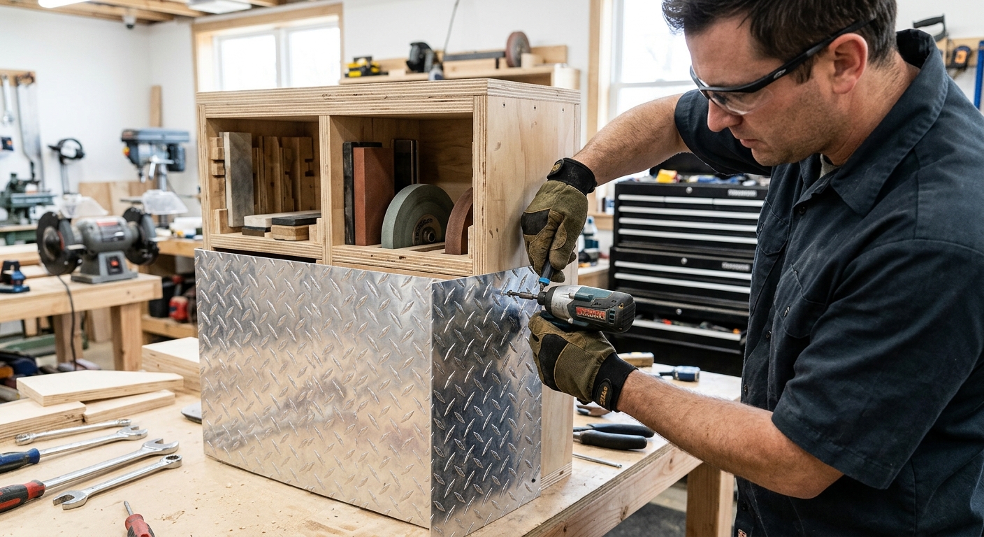 Step 4  –  Diamond Plate Storage