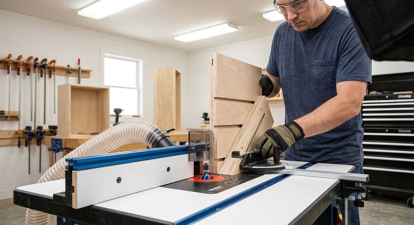 Step 5  –  Build the Sharpening Abrasive Cabinet