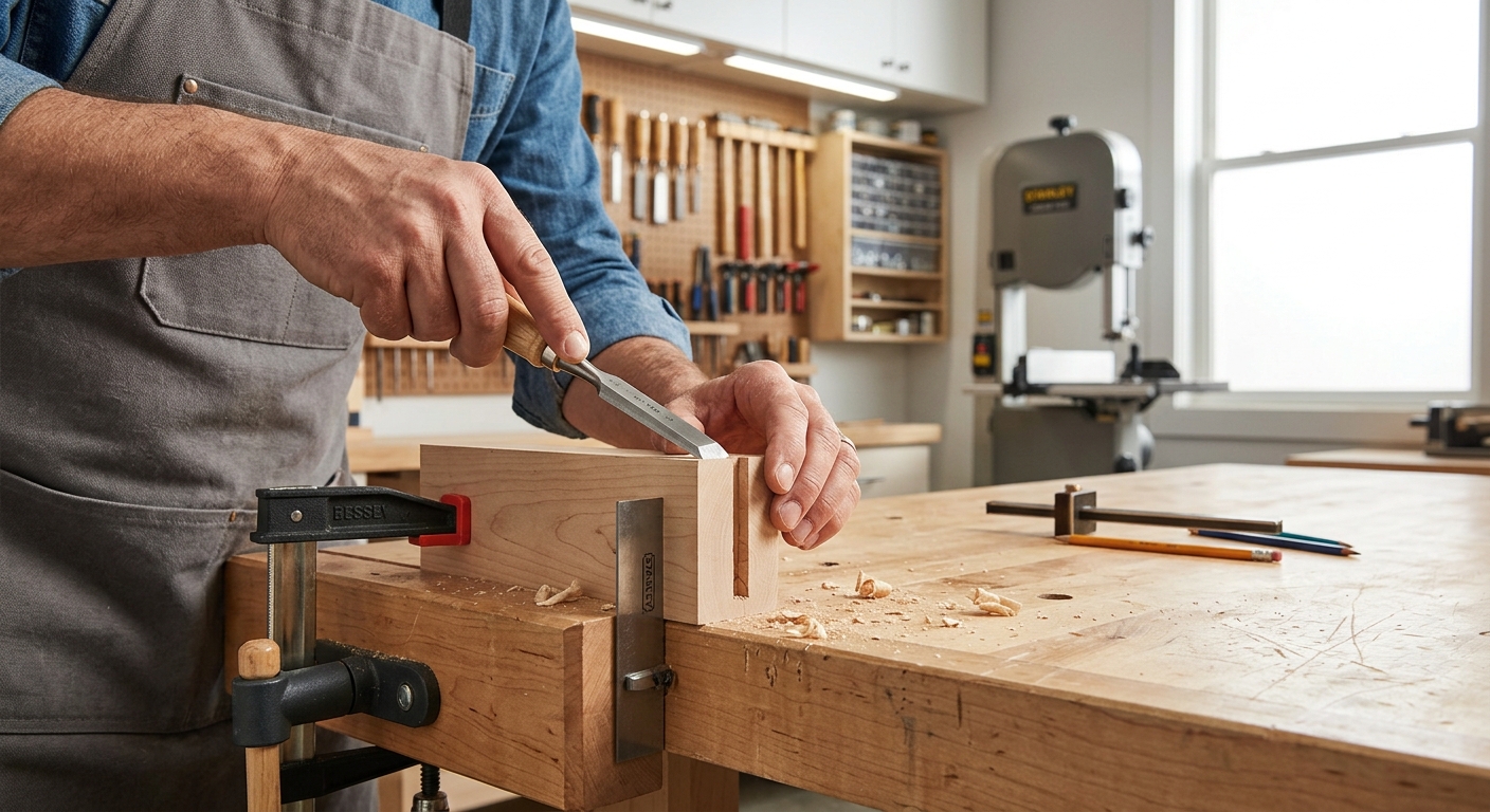 Step 1  –  Build a Hanging Slot for the Combination Square