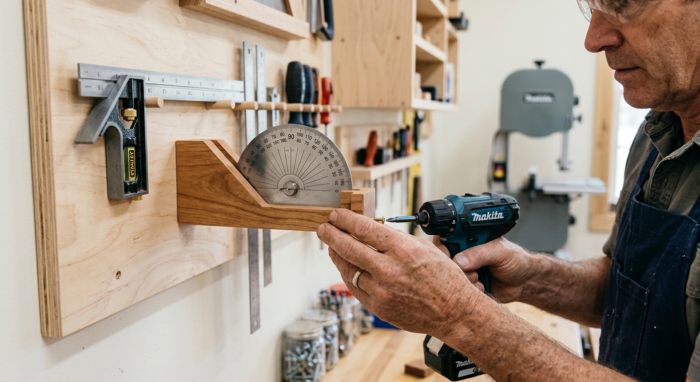 Step 4  –  Include a Protractor Holder