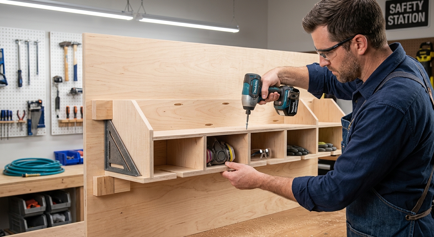 Step 3  –  Build the Safety Gear Rack