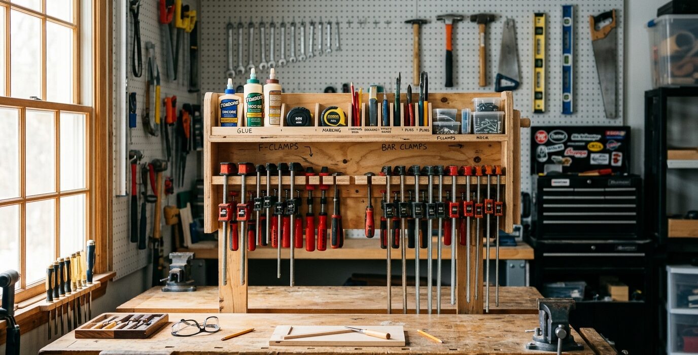 Build a Clamp Rack for the Wall and Ceiling